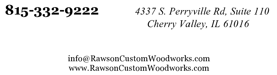 Rawson Custom Woodworks, LLC contact information